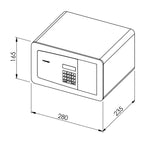Dometic Coffre-fort d’hôtel MD 283 Premium Class