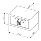 Dometic Coffre-fort d’hôtel MD 310 Standard Class