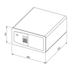 Dometic Coffre-fort d’hôtel MD 383 Premium Class