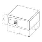Dometic Coffre-fort d’hôtel MD 408 Premium Class