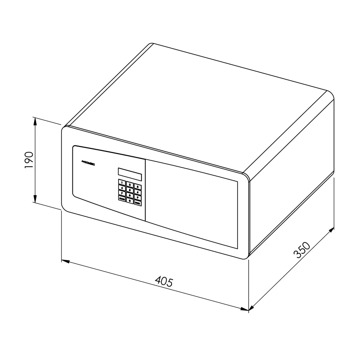 Dometic Coffre-fort d’hôtel MD 408 Premium Class
