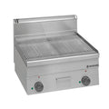 Plancha électrique Série 600 - 60/60 - rainurée - modèle de table - 7,5 kW
