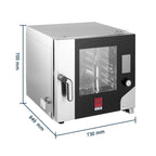 Tecnoeka Four mixte 5 x GN 1/1 avec écran tactile