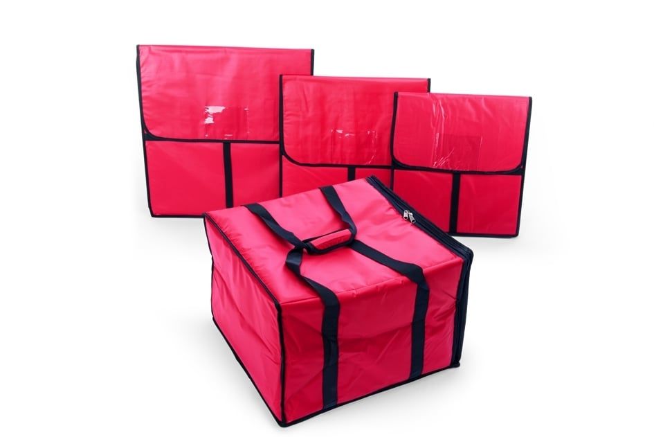 Sac de transport isotherme pour 6 pizzas jusqu'à 45cm de diamètre