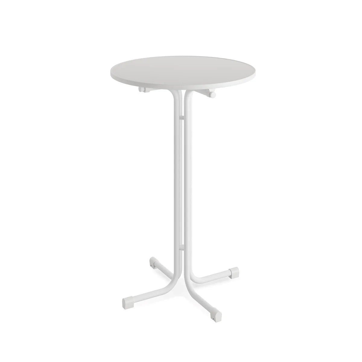 Table haute Feros Berlin Ø 700 mm, blanc