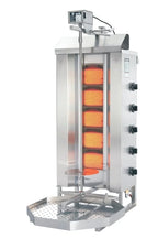 Potis Grill à döner / grill à gyros gaz naturel G3 - bac à graisse octogonal
