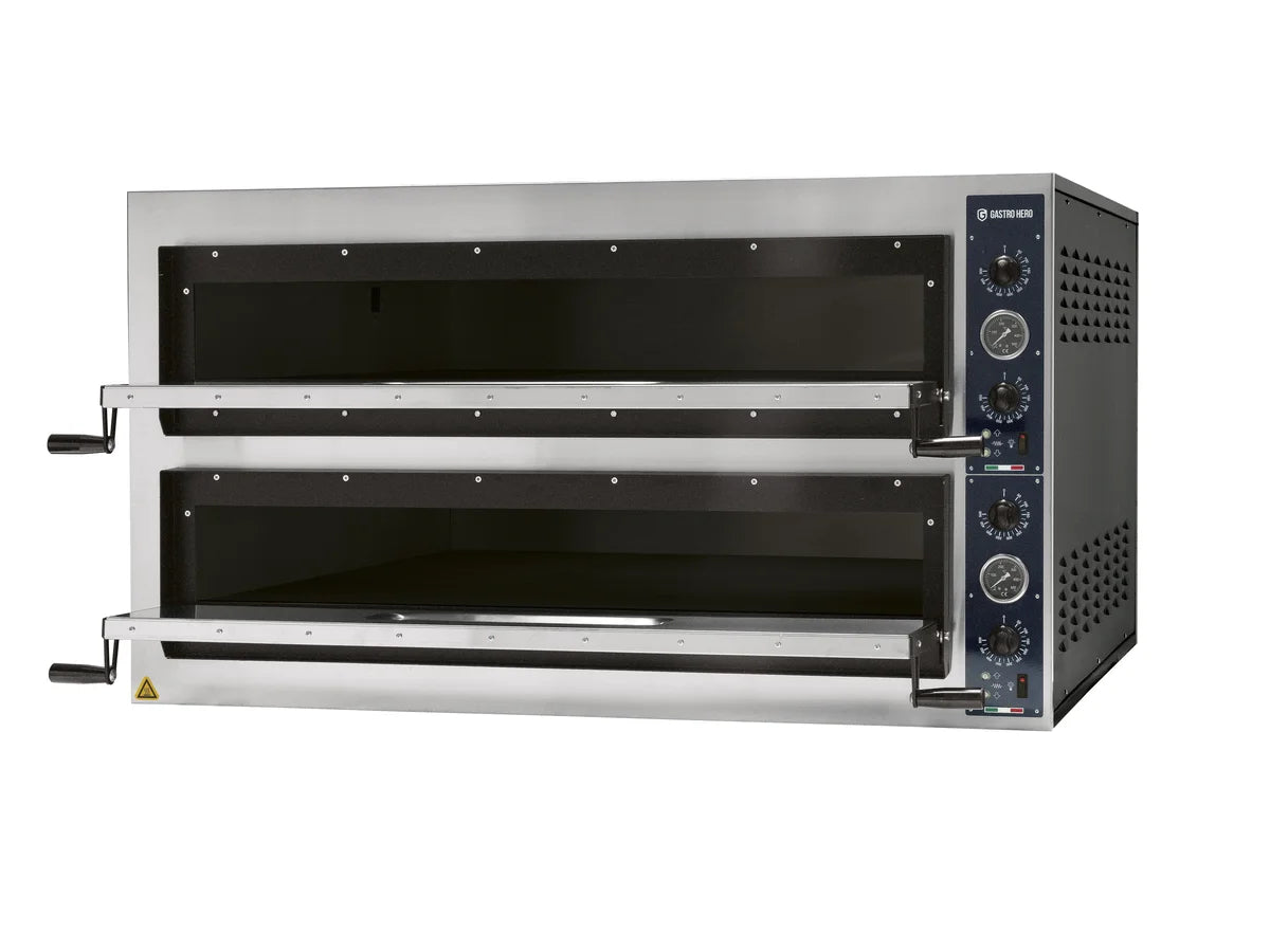 Four à pizza PROFI PLUS 6+6x36 cm large tout en chamotte