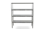 Étagère en inox AISI 201 Basic 1200x500x1800 mm, à monter soi-même