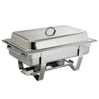 2x Olympia Chafing Dish 1/1 GN, inox, Milan avec 72 pâtes combustibles
