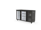 Table réfrigérée de bar Coreco PROFI 2/0G avec 2 portes vitrées