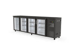 Table réfrigérée de bar Coreco PROFI 4/0G avec 4 portes vitrées