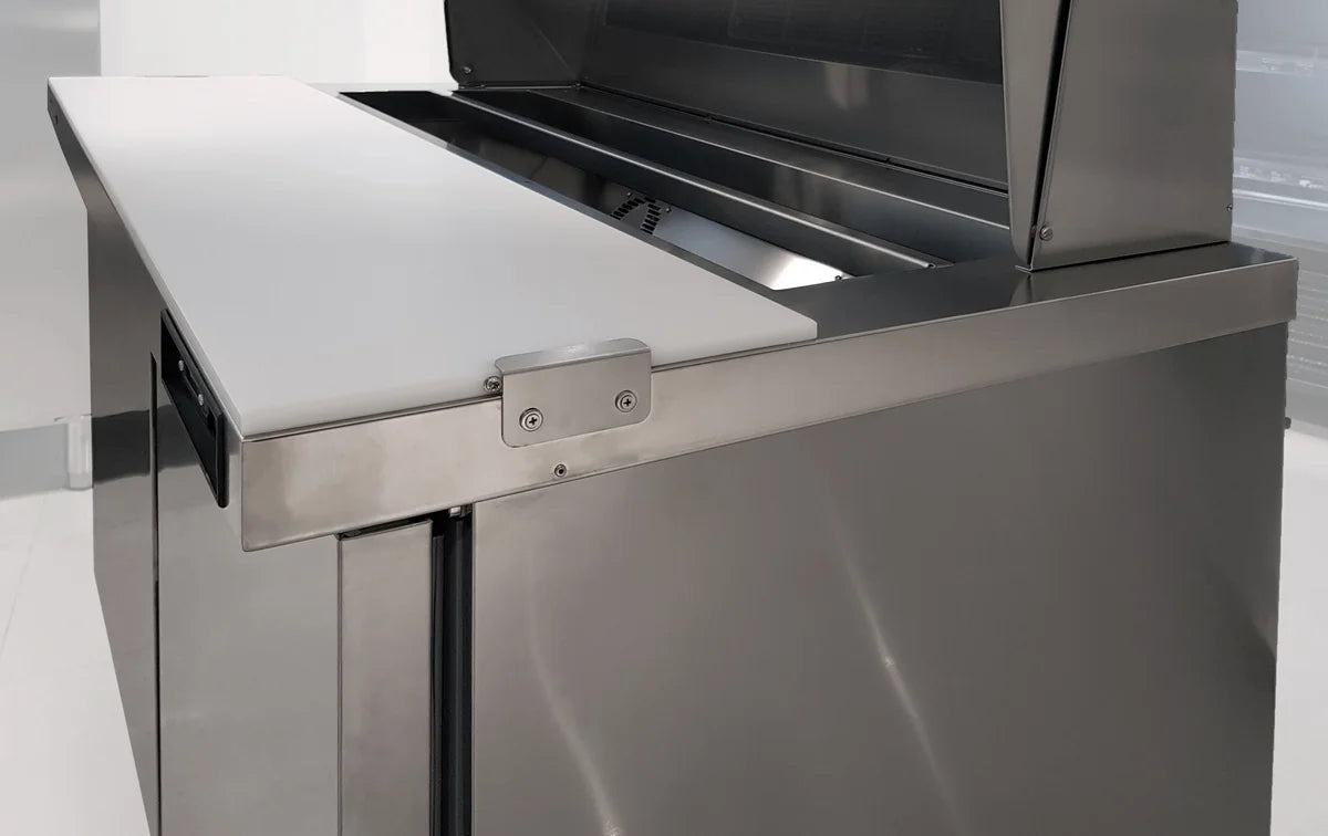 Coreco Saladette US Range 700 - 1/0 avec rehausse vitrée