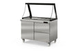 Coreco Saladette US Range 1200 - 1/2 avec rehausse vitrée