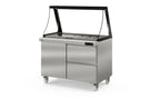 Coreco Saladette US Range 1200 - 1/2 avec rehausse vitrée