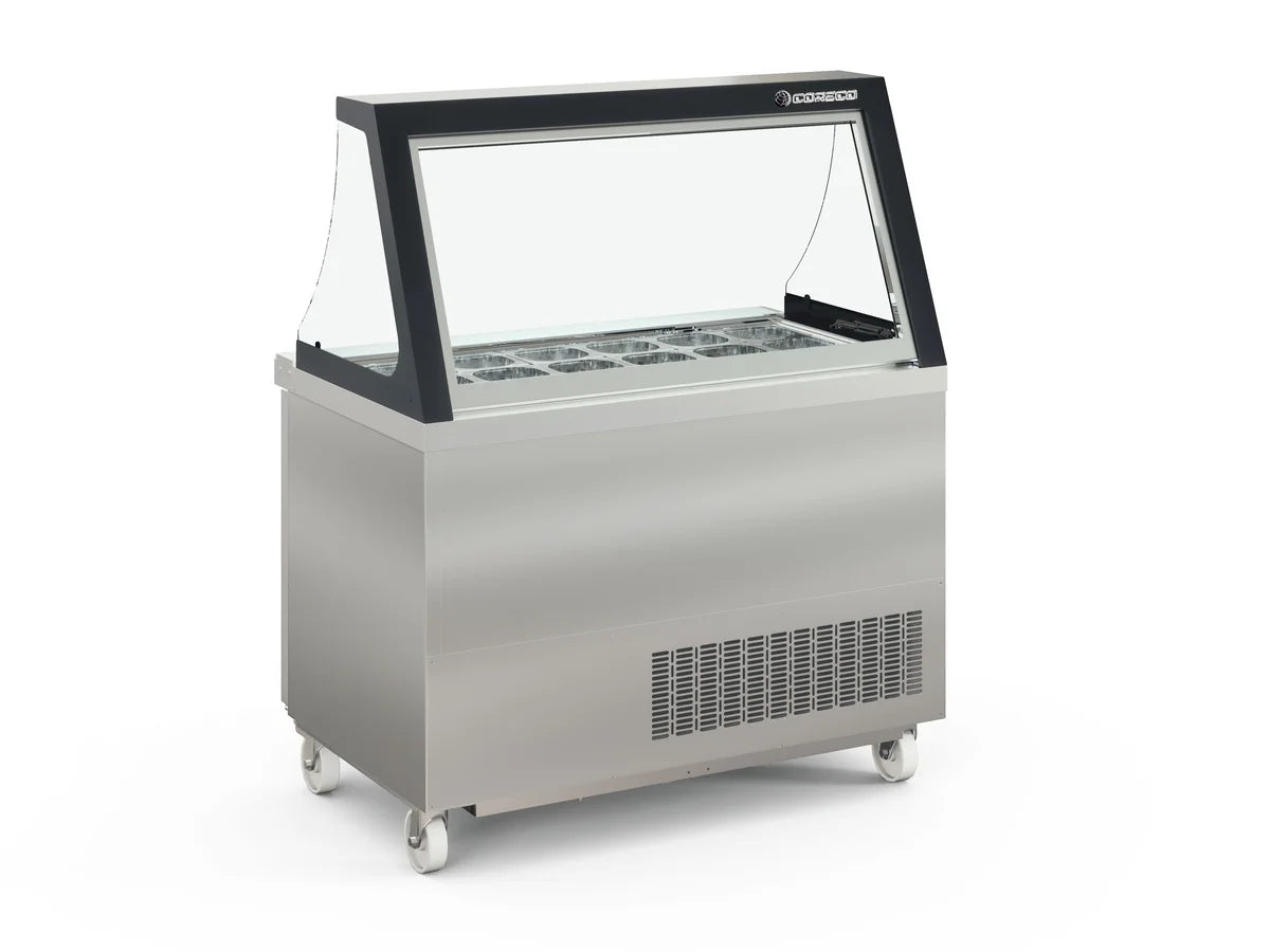 Coreco Saladette US Range 1200 - 0/4 avec rehausse vitrée