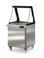 Coreco Saladette US Range 700 - 1/0 avec rehausse vitrée