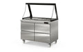 Coreco Saladette US Range 1200 - 0/4 avec rehausse vitrée