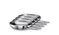 Lot de 4 poêles en inox Industar - 20 cm