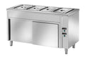 Table de maintien au chaud PROFI ventilée avec portes coulissantes 1500x700x890 - 4x GN 1/1