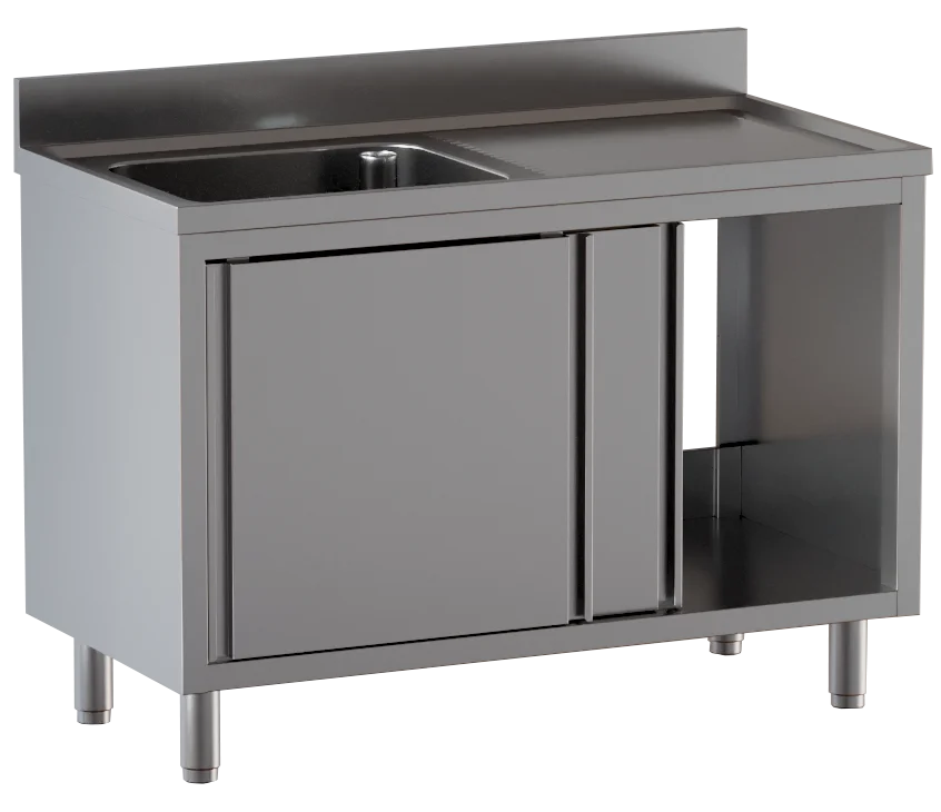 Armoire plonge ECO 12x6 avec 1 bac à gauche