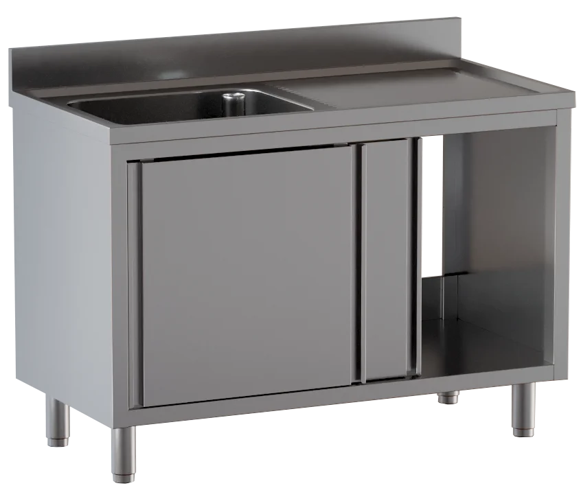Armoire plonge ECO 14x6 avec 1 bac à gauche