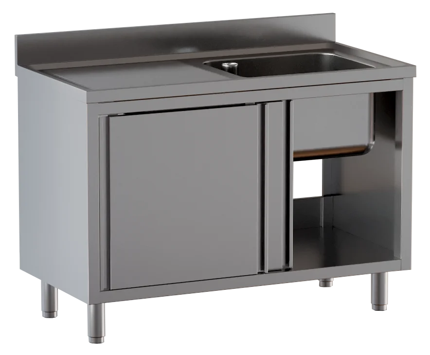 Armoire plonge ECO 14x6 avec 1 bac à droite