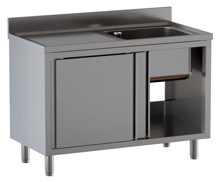 Armoire plonge ECO 14x7 avec 1 bac à droite