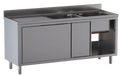 Armoire plonge ECO 20x7 avec 2 bacs à droite