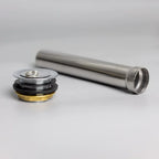 [ET] Bonde d’évacuation en métal avec tube de trop-plein et bouchon pour tables de plonge Basic