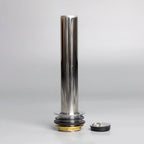 [ET] Bonde d’évacuation en métal avec tube de trop-plein et bouchon pour tables de plonge Basic