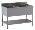Table de plonge ECO 12x7 avec 2 cuves