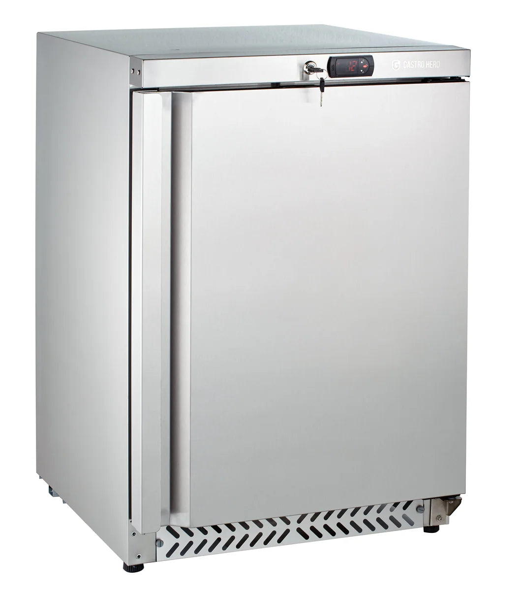 Armoire réfrigérée ECO 170 Litres de volume réfrigéré, avec 1 porte, verrouillable, inox
