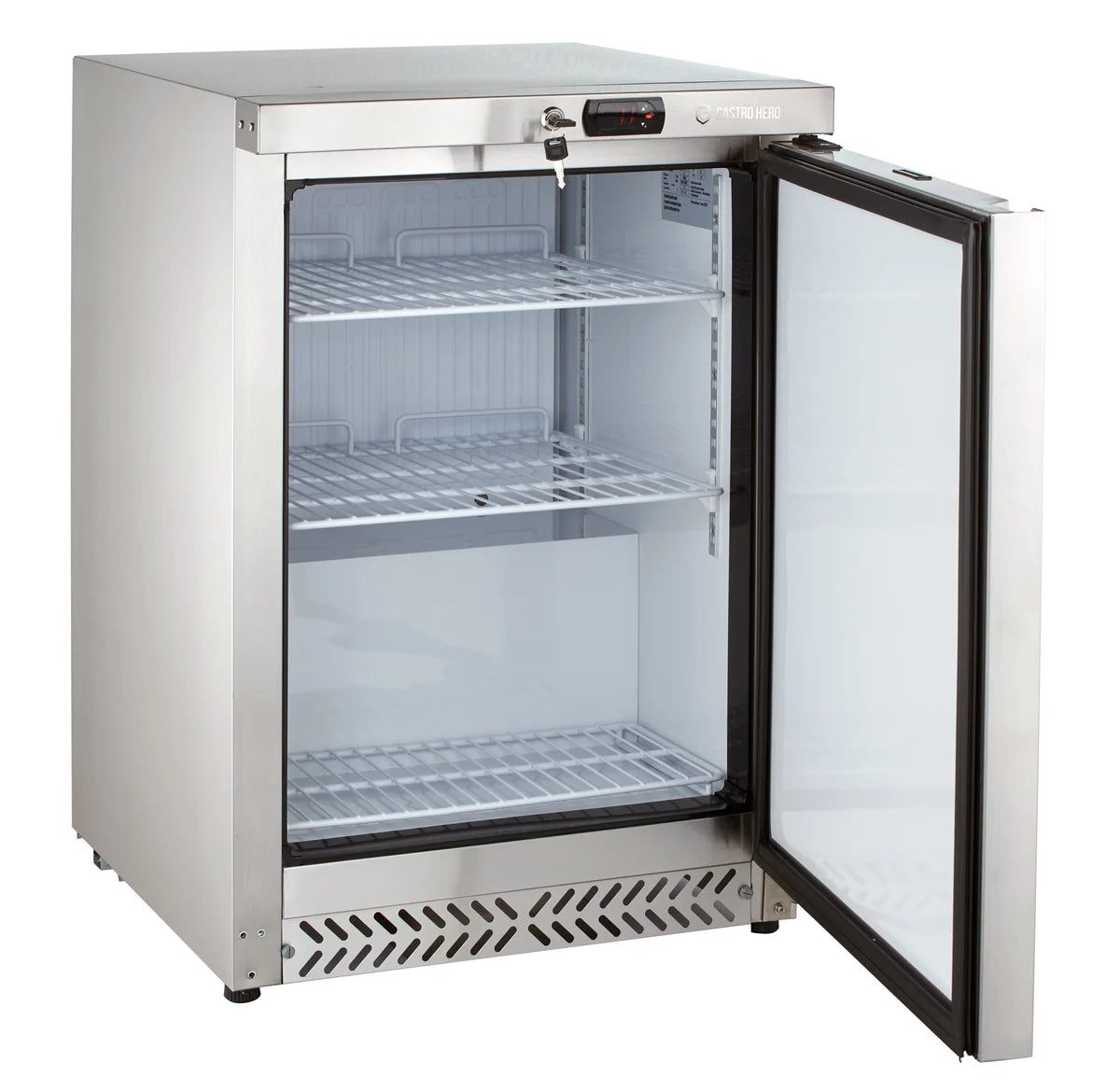 Armoire réfrigérée ECO 170 Litres de volume réfrigéré, avec 1 porte, verrouillable, inox