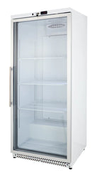 Armoire réfrigérée ECO 380 Litres de volume réfrigéré, avec 1 porte vitrée, verrouillable, LED, blanc