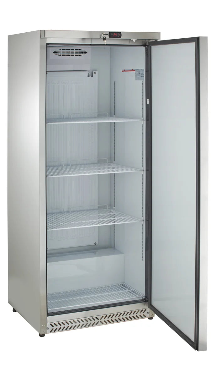 Armoire réfrigérée ECO 380 litres de volume réfrigéré, avec 1 porte, verrouillable, inox