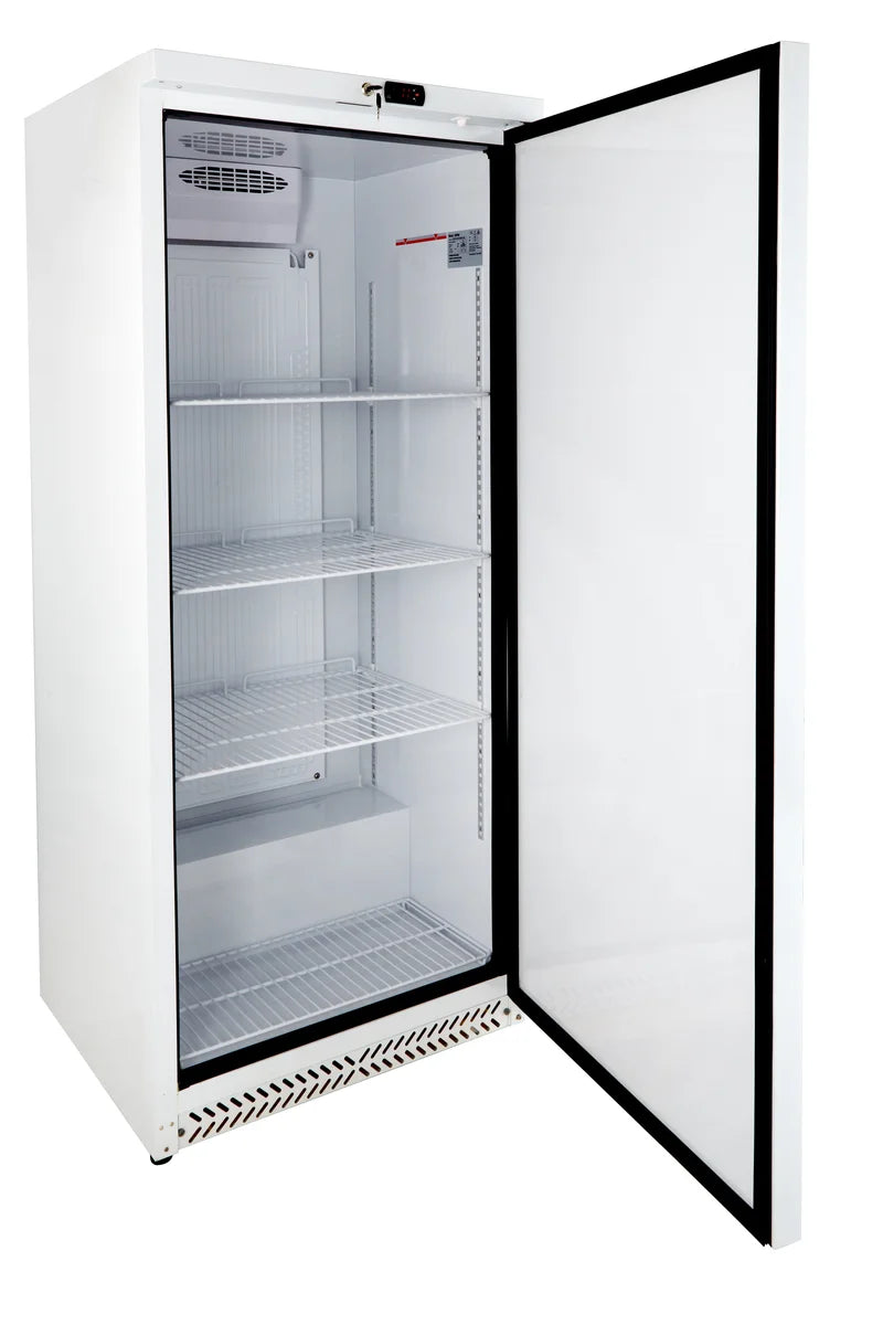 Armoire réfrigérée ECO – volume réfrigéré 590 litres, avec 1 porte, verrouillable, blanche