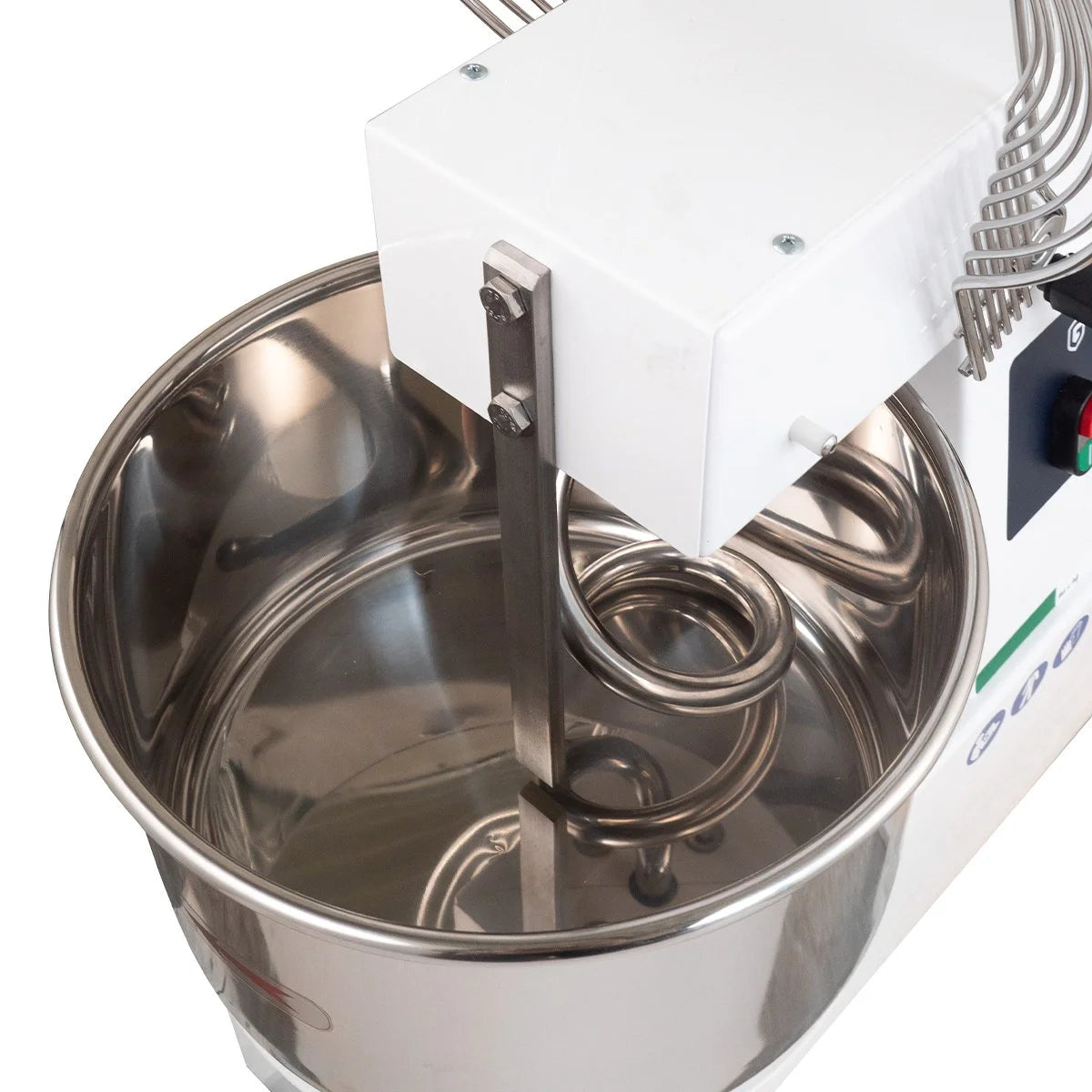 Pétrin à spirale PROFI 22 Litres 230V avec roulettes - tête basculante
