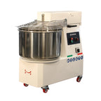 Pétrin à spirale PROFI 22 Litres 400V avec roulettes - tête basculante et 2 vitesses