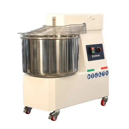 Pétrin à spirale PROFI 53 Litres 400V avec roulettes - tête fixe