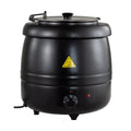 Chauffe-soupes & sauces ECO noir, 10 litres, jusqu’à 95 °C, récipient intérieur amovible en acier inoxydable
