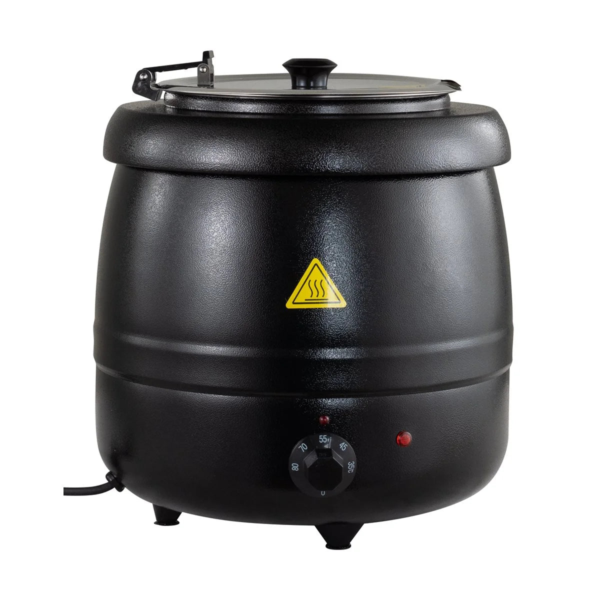 Chauffe-soupes & sauces ECO noir, 10 litres, jusqu’à 95 °C, récipient intérieur amovible en acier inoxydable