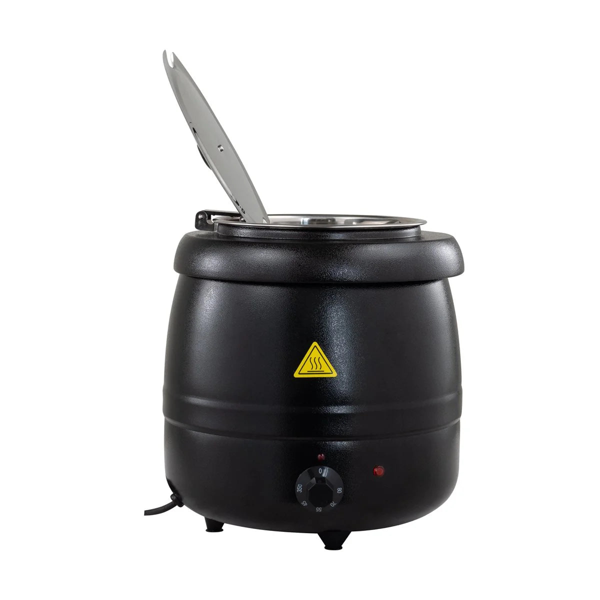Chauffe-soupes & sauces ECO noir, 10 litres, jusqu’à 95 °C, récipient intérieur amovible en acier inoxydable