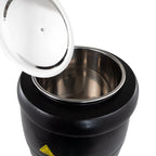 Chauffe-soupes & sauces ECO noir, 10 litres, jusqu’à 95 °C, récipient intérieur amovible en acier inoxydable