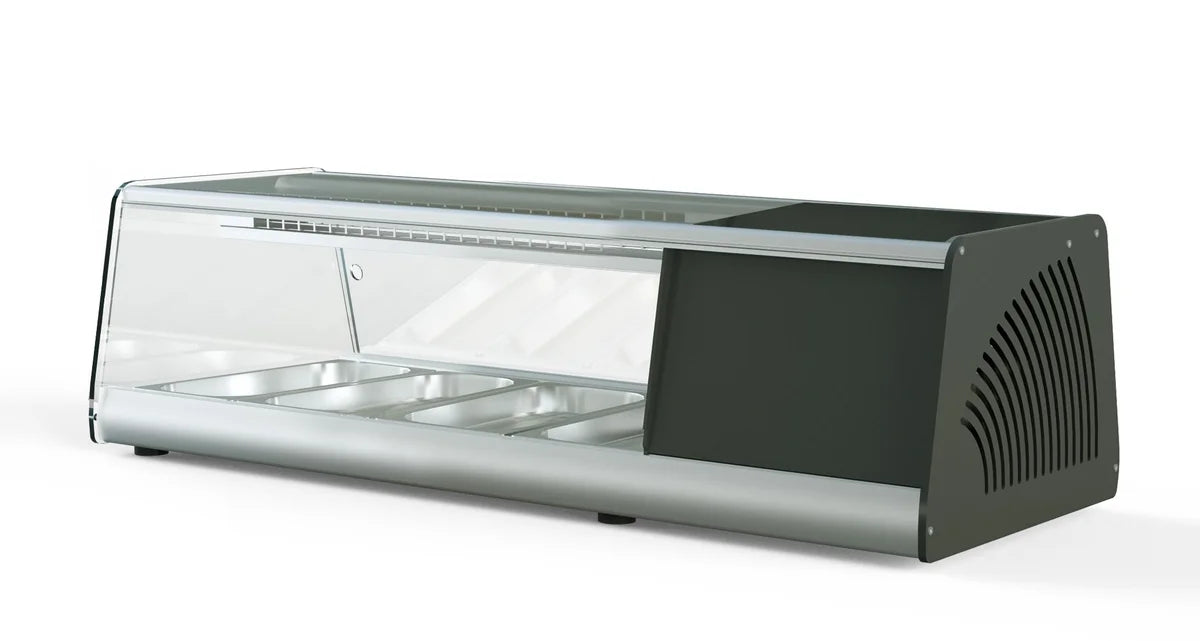 Vitrine à sushi PROFI 4x1/3 GN - vitre angulaire