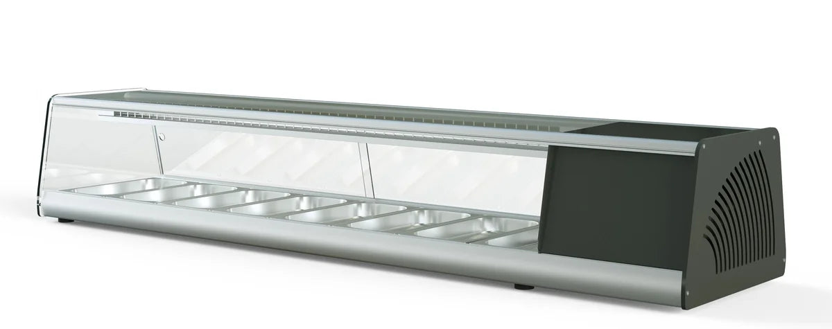 Vitrine à sushi PROFI 8x1/3 GN - vitre angulaire