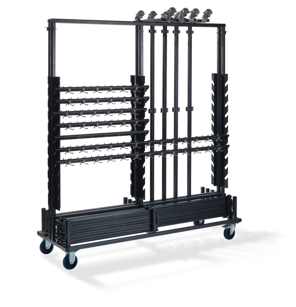 Feros chariot de transport pour vestiaires pour 10 grands portants