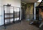 Feros chariot de transport pour vestiaires pour 10 grands portants