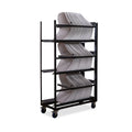 Feros Keeve chariot de transport sans accoudoirs pour jusqu’à 60 coques d’assise sans accoudoirs, 535 x 1205 x 1950 mm