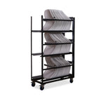 Feros Keeve chariot de transport sans accoudoirs pour jusqu’à 60 coques d’assise sans accoudoirs, 535 x 1205 x 1950 mm