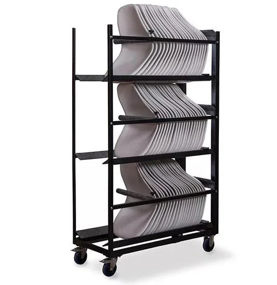 Feros Keeve chariot de transport sans accoudoirs pour jusqu’à 60 coques d’assise sans accoudoirs, 535 x 1205 x 1950 mm
